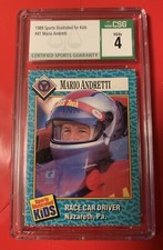 Mario Andretti 1989 Sports Illustrated For Kids Card #41 CSG 4 VG/Ex RC!🏎🏎