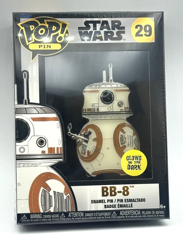 Funko POP Pin Star Wars Enamel Pin BB-8 Glow in the Dark #29 New Sealed