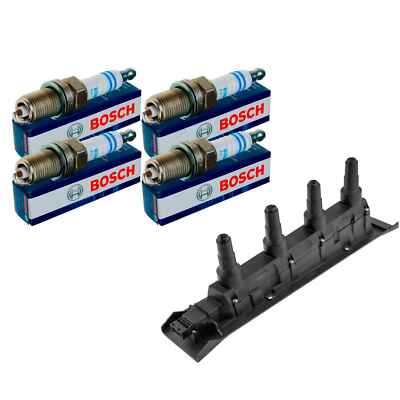 NTY SET Zündspule + 4x BOSCH Zündkerze für Saab 9-3 Cabriolet YS3D 2.0 Turbo