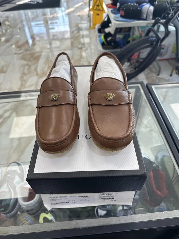 Mocasines Gucci nuevos para hombre talla 7 [529880 0R030 2535]