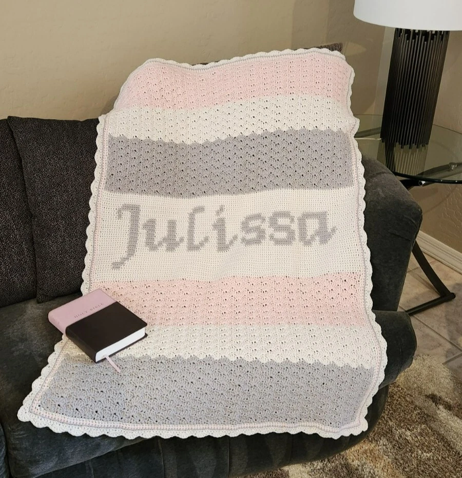  Personalized Baby Blanket for Boy Soft Cotton Knit