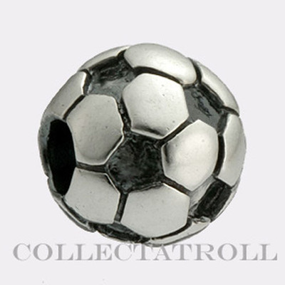Authentic TrollBeads Silver Soccer Ball TrollBead  11519