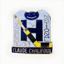 Vintage Hockey Tournoi National Claude Chalifoux Lapel Hat Pin AP