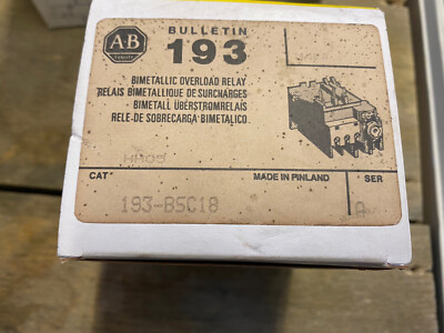 Allen Bradley 193-BSC18 Überlastrelais Motorschutzrelais   Neu ohne OVP