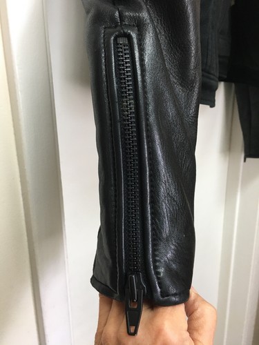 T by Alexander Wang Black Denim and Lamb Leather Jacket Sz Small $680 - Picture 9 of 11