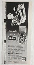 Rolleiflex T - It's Easier With Rollei Camera Print Ad from 1959