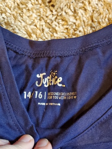Justice 4th July Tank Top Lot Girls Size 14/16 Corgi Dog Unicorn - Picture 4 of 5