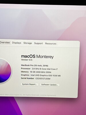 Apple MacBook Pro 2018 15