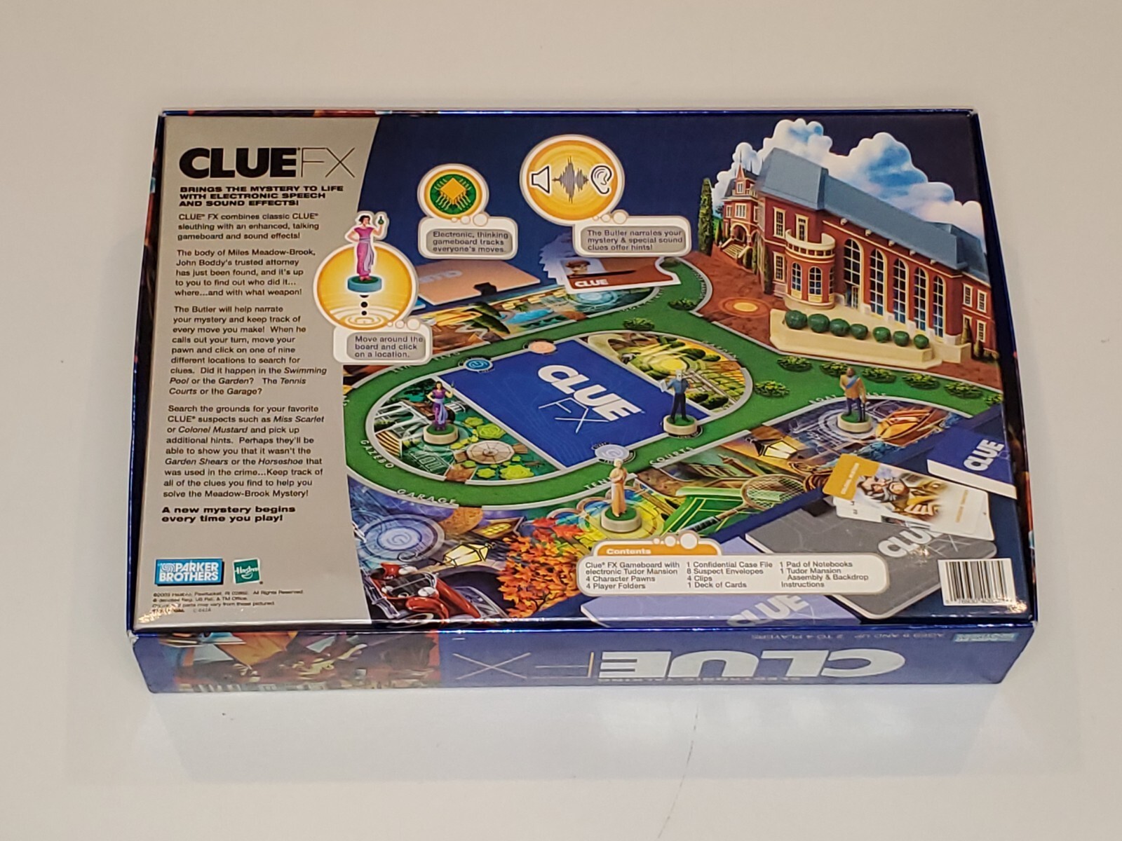 2003 Parker Bros. Electronic Talking CLUE FX Board Game Great Condition Complete