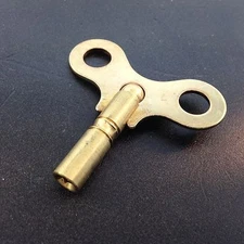 Clock Key Size 4 or 3.2 mm. or .128 inches Brass 