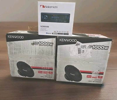 Kenwood - Road Series 12'' Single-Voice-Coil  Subwoofers & BT Radio/CD Player