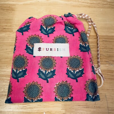 Furbish Coasters Set Of Four Quilted New With Matching Drawstring Bag