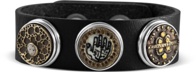 NOOSA Amsterdam ORIGINAL Armband CLASSIC REGULAR full black - ohne Chunks