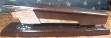 Vintage Swingline 333 Stapler Mid Century Brown Silver VGC+ Long Island City NY