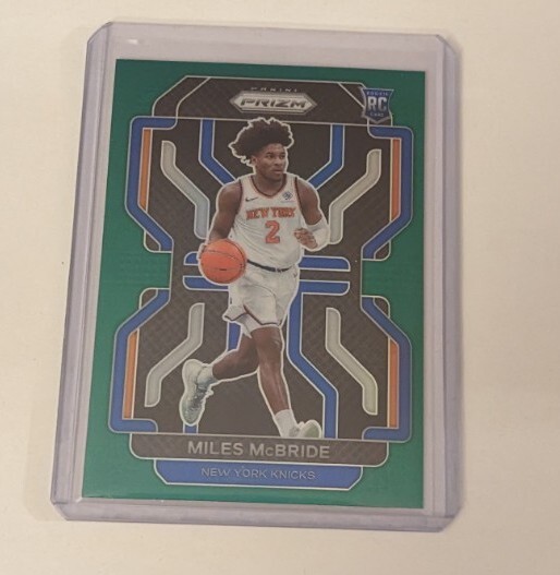 2021-22 Panini Prizm Miles McBride #283 Green Prizm Rookie Card