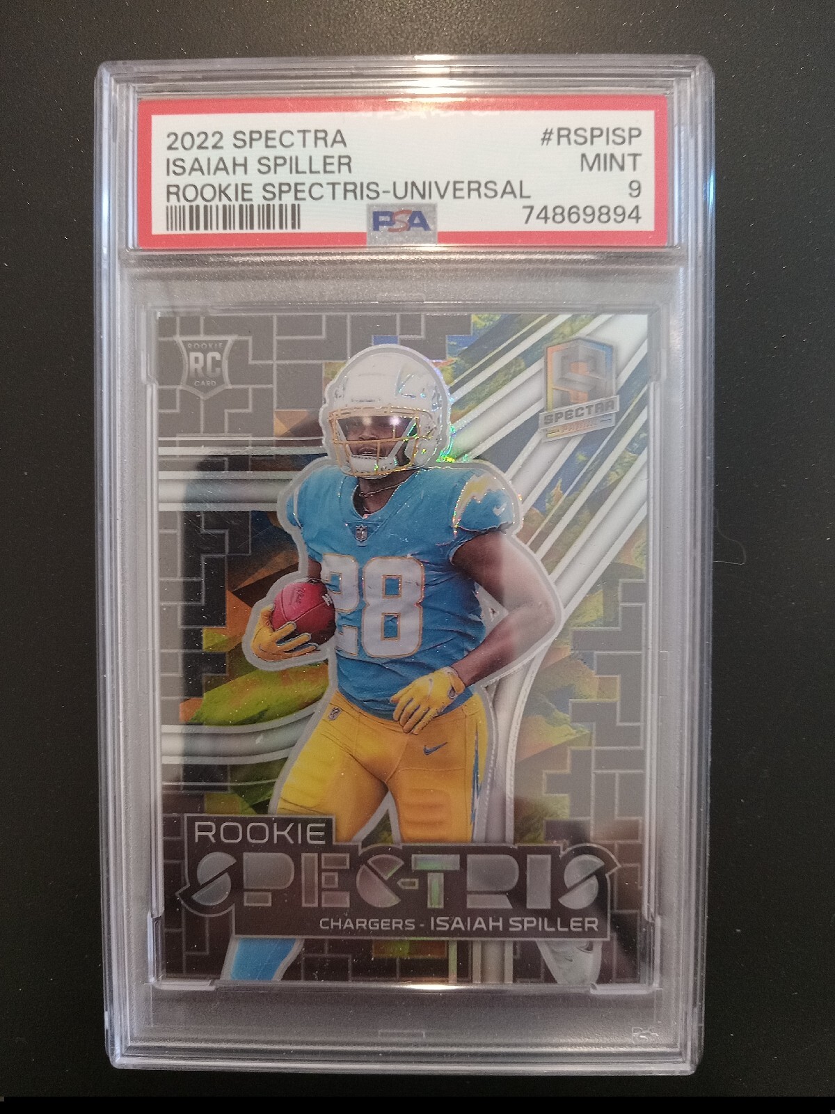 Isaiah Spiller Panini Spectra Rookie Spectris #RSPISP Universal