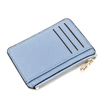 Mini Zipper Card Bag Slim ID Bank Purse Wallet Credit Organizer Portable Small S