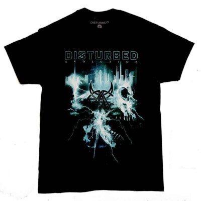 Disturbed Tour T-shirt 2019 Evolution- Apocalpyse Disturbed Band Shirt - 2 Sided