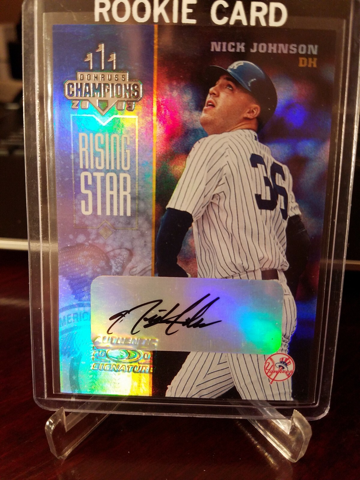 2003 Donruss Champions Signatures #157/500 Nick Johnson #178 Auto