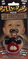 BILLY BOB Dummy Baby Teether Pacy Orthodontic Nipples LIL SHERLOCK Pacifiers