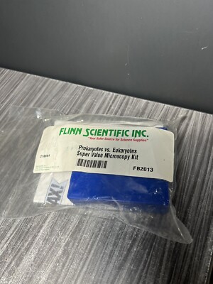 Flinn Scientific Prokaryotes vs. Eukaryotes Microscopy Kit microscope slides