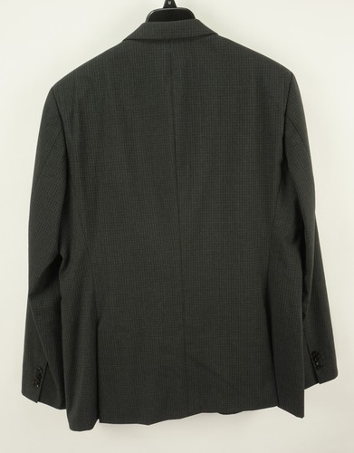 Hugo Boss The James5 Sharp7 Super 100 Men's 44R Black Gray Check Notch Blazer - Picture 2 of 12