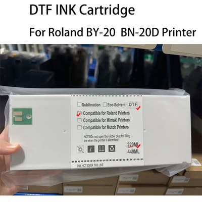 5Colors Compatible DTF ink Cartridge with Chip For Roland BY-20 BY20 BN-20D BN20