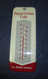 Vintage RC ROYAL CROWN COLA Soda Thermometer 50s Donasco Super Clean WOW LQQK!