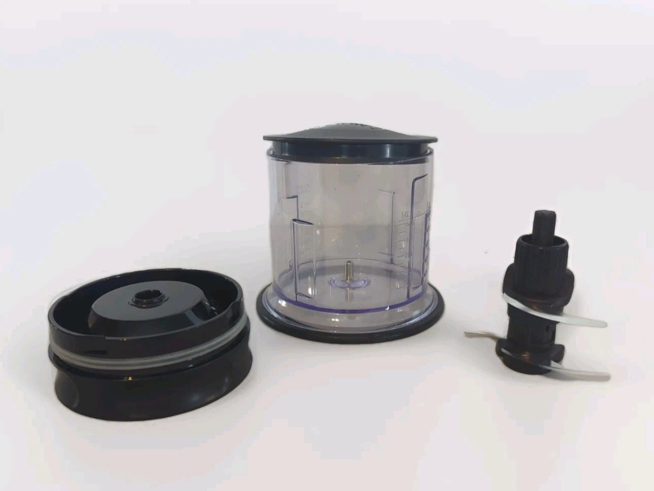 Ninja Master Prep Pro Bowl W/Blades QB1000Q Black Splash Guard W/Lid New 16 Oz