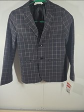 Cat & Jack Blazer Boys Size 7 Black Plaid Str...