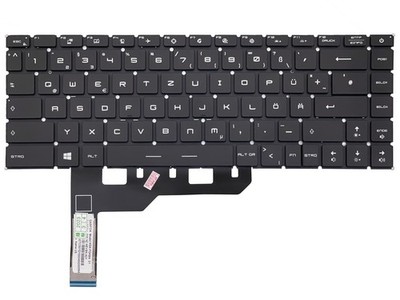 DE - Tastatur Keyboard mit RGB Beleuchtung kompatibel für MSI Vector GP66 12UH