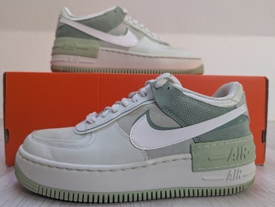 Größe 38.5 - Nike Air Force 1 Low Shadow Weiß Grün Minze Pistazie Damen Schuhe