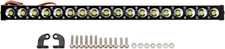 MEUS RACING RC Car LED Lights Roof Light Bar Kit 1/10 185mm, 18 Beads, Black 