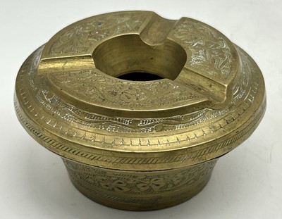 Brass Ashtray Three Leaf Clover British India, Early 1900's