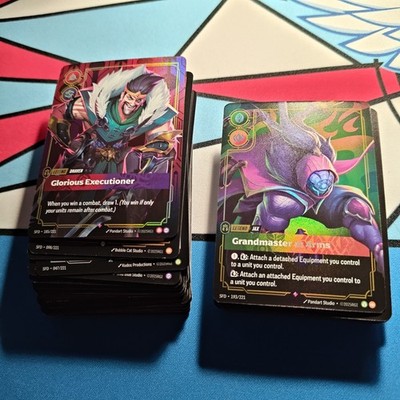 Riftbound Spiritforged TCG 100+ BULK Lot Common Uncommon Rare FOILS Runes Legend