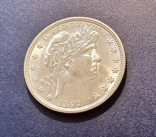 Very Choice BU 1897-P Barber Half Dollar