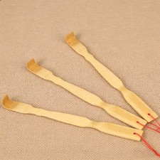 3 Pack Natural Bamboo Back Scratcher Long Reach Pick Itch Relief Tool Portable