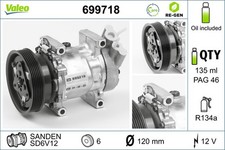 Kompressor Klimaanlage VALEO RE-GEN - AT 699718 +102.34€ Pfand für KANGOO CLIO 2
