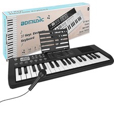 37 Key Portable Electronic Piano Keyboard Piano Mic Kids Music Educational Toy