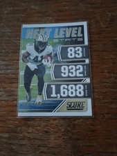 2021  Score Next Level Stats #NL20 Alvin Kamara  Saints Football Card X1