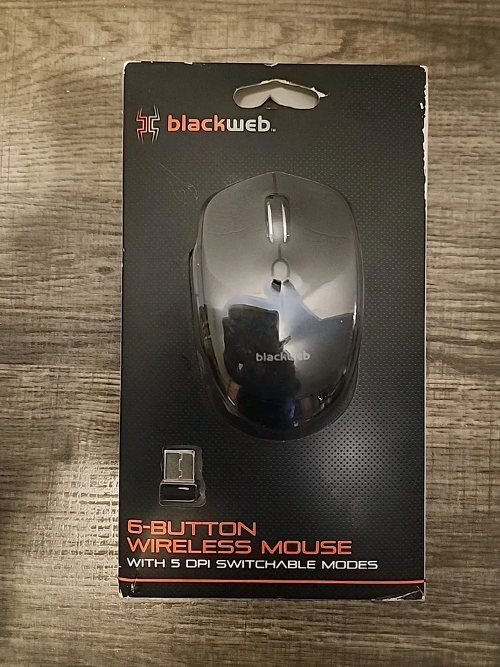 Blackweb 6-Button Wireless Mouse With 5 DPI Switchable Modes, Black - Image 2 of 4