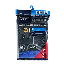 Reebok® Men's MEN'S BIG & TALL Boxer Briefs 3 Pack  UP to 4X