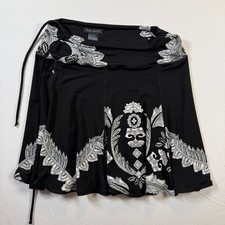 Eva Varro Women's Black White Skirt Size Small Polyester Spandex