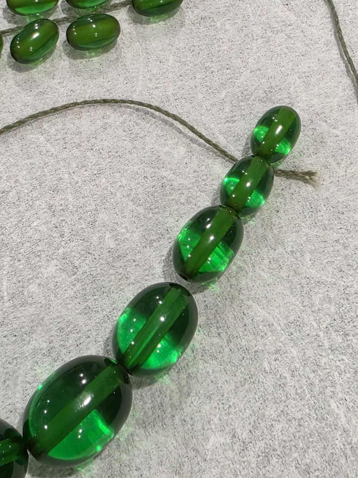 Emerald Green Clear Translucent Tested Bakelite P… - image 7