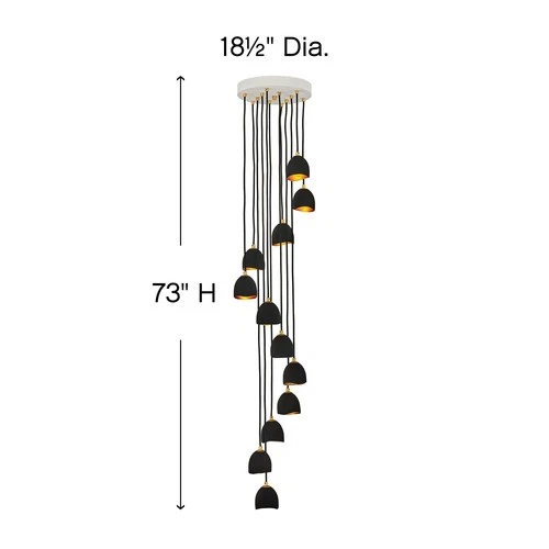 Hinkley Lighting 35908 Nula 12 Light 60"W Lisa McDennon Multi - White - Picture 7 of 8