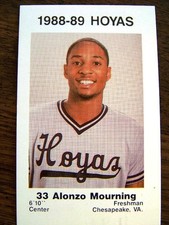 1986 1988 1989 1990 1992-93 Georgetown HOYAS COCA-COLA Kids & Cops - Pick Player