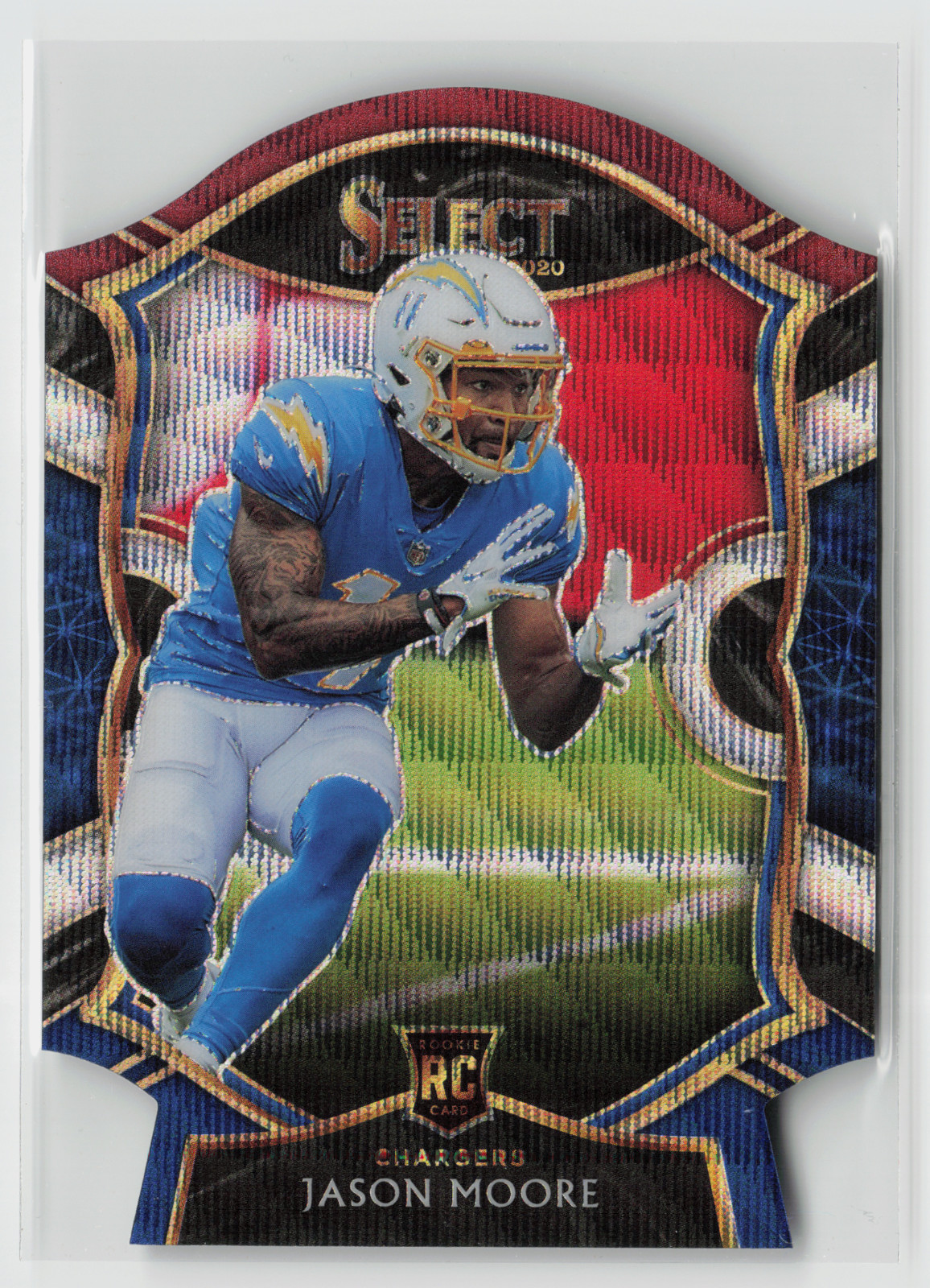 2020 Panini Select - Concourse Jason Moore #78 Red White Blue Prizm Die-Cut (RC)