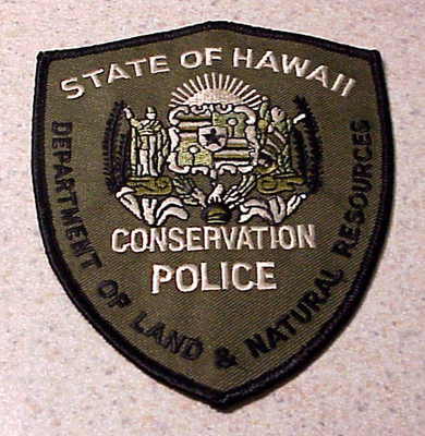 HAWAII  DEPT. OF LAND & NATURAL RESOURCES  5'' GREEN CONSERVATION  SHOULDER PATCH