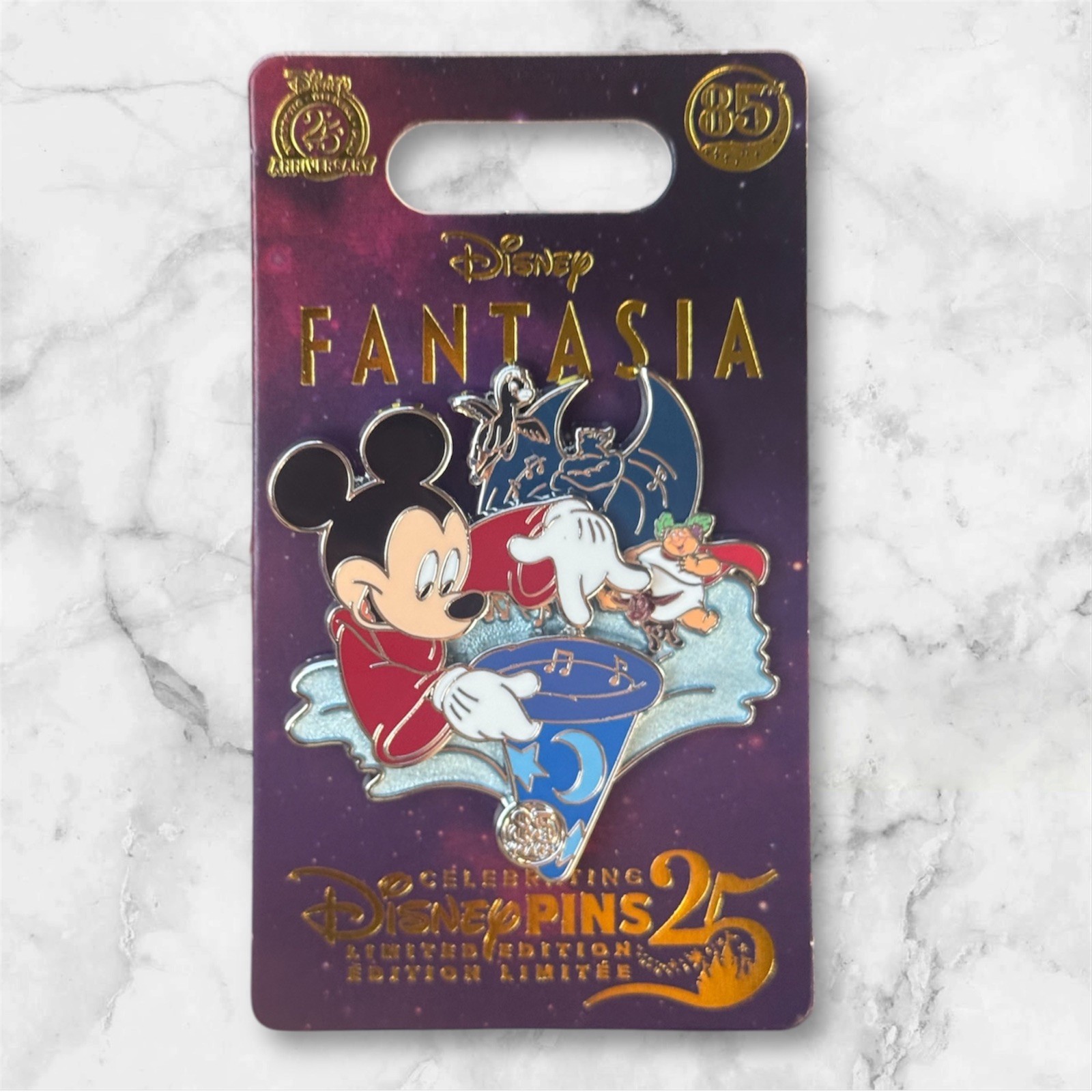 2025 Disney Parks Fantasia 85th Anniversary Mickey Mouse Pin LE 3000