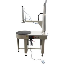 Updated Electric Stretch Film Wrapping Machine 23.6" Dia. Turntable Loading 80KG